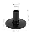 thumbnail image 4 of 15Pcs Instrument Cymbal Accessories Plastic Black Drum Bracket Sleeve Durable Drum Base Percussion Instrument Solid Drum Components, 4 of 9