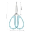 thumbnail image 2 of Stainless Steel Household Scissors For Office And Study Students Cutting Plastic Handles Cutting Fabrics Cutting Thread Ends Pointed DIY Small Scissors, Xinsrenus Under $5! Stainless Steel, 2 of 5