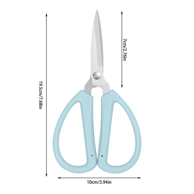Fesfesfes Pointed Small Scissors All-Purpose Shears Blades for Fabric, Plastic & Flower Stems - Cushioned Grips for Students & Office Use