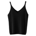 thumbnail image 3 of Sweater Vest Women 2026 Spring Summer Sleeveless V Neck Knit Basic Loose Fit Tank Tops Vacation Outfits Black XL, 3 of 4