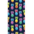 thumbnail image 2 of Pineapple Beach Towel for Kids Girls Women, Colorful Thin Lightweight Quick Dry Sand Free Towel, Soft Lightweight Pool Swim Shower Bath Towel, Navy Beach Blanket Pineapple Gifts, 2 of 8