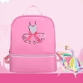 thumbnail image 2 of Yitengteng Ballet Dance Backpack for Little Girls Ballerina pink Bag for Dance Toddler Dance Bag Gymnastics Latin Dance Yoga Tap Dance Jazz Storage Bag, 2 of 5