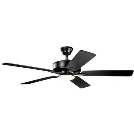 

Kichler 330019 Basic Pro 52 5 Blade Indoor Led Ceiling Fan - Black