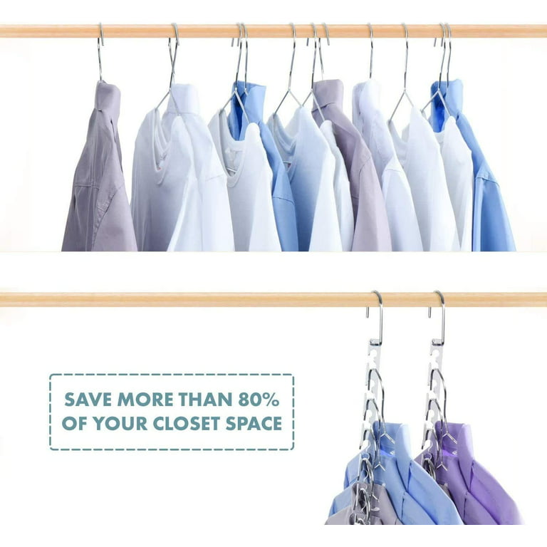 Space Saving Hangers Multi Function Closet Clothes Organizer Magic Wonder  Rack X