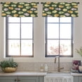 thumbnail image 3 of LALILO Kitchen Curtain Valance Pumpkin Art Autumn Backdrop Rod Pocket Window Curtain 52"x 18" Set of 2, 3 of 5