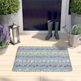 thumbnail image 2 of Pioneer Flower Floral Print Flannel Non Slip Door Rugs,Washable Door Mats Indoor,Decorative Door Mats,Dirt-Resistant and Absorbent Doormat for Entrance,Bedroom,Kitchen,Bathroom,23.5"x16", 2 of 5