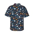 thumbnail image 3 of Balery Ball Sports Print Men's Hawaiian Shirts Short Sleeve Beach Shirt Relaxed Fit Vacation Button Down Shirts-X-Large, 3 of 9