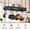Charcoal Black and Black, variant on 39.4-Inch Hanging Pot Rack, Space-Saving Ceiling Pan Hanger with 16 Detachable S Hooks, Sturdy Industrial Metal Frame, Charcoal Black