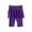 Purple, variant on KAUOD Girl Leggings Shorts with Skirt Ruffle Knee Length Skinny Stretchy Midi Shorts Cute Trendy Casual Short Pants