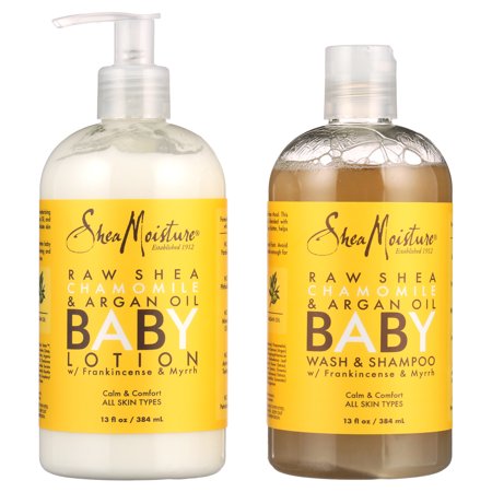 SheaMoisture Baby Gift Set Raw Shea Chamomile & Argan Oil, Pack of 2