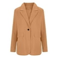 thumbnail image 4 of Ailaofu Women's Blazer Jacket, Minimalist Office, Loose Fit, Long Sleeve - Lightweight Coat for Work or Casual, 4 of 6