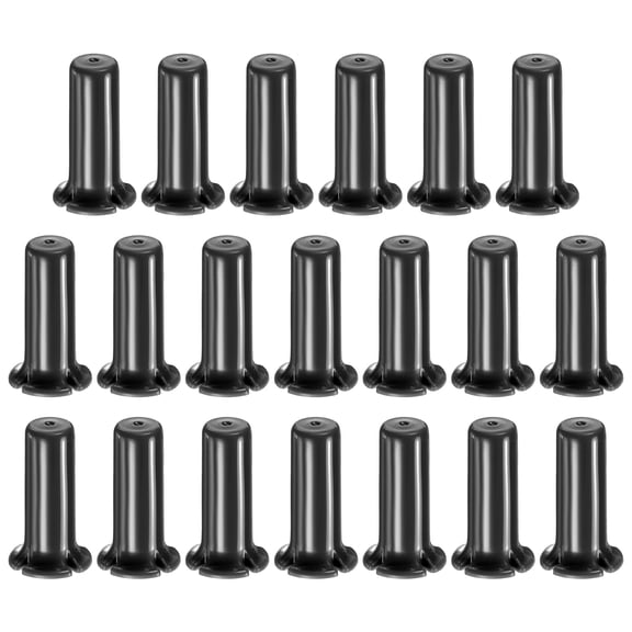 Uxcell 20-Pack Drip Irrigation End Plugs, 1/2 Inch Push-to-Fit Quick Connect End Cap Fittings [Black]