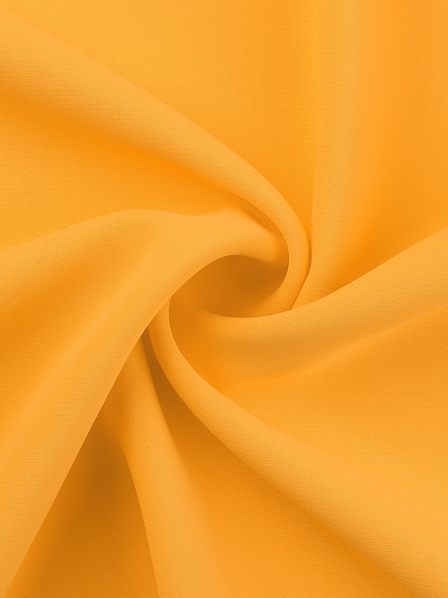 DARING DIVA Women's Plus Size Round Neck Pleated Tulip Sleeve Shirt Blouse 2X Yellow