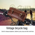 thumbnail image 3 of Sacoche de cadre avant de vélo en cuir artificiel de style rétro B Soul, pochette de vélo, accessoire de cyclisme, 3 of 4