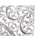 thumbnail image 6 of DecMode Traditional White Wood Carved Filligree Medallion Pattern Wall Décor , 36"W x 36"H, 6 of 14