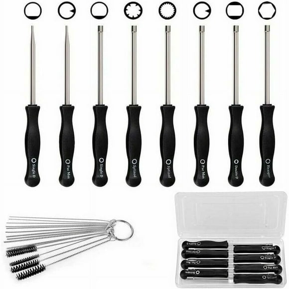 Sculptor Of Engines: Carburetor Adjustment Tool Kit With Clever Design & High Density Nylon Cleaning Kit For Artful Tuning Of 2 Cycle Small Engine