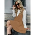 thumbnail image 2 of Weardear Women Vest Dress Knit Sweater Dresses Oversized V Neck Sleevelss Pullover with Pockets, 2 of 5