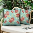 thumbnail image 4 of Outdoor Throw Pillow Covers 16x16 Inch Waterproof Spring Summer Pioneer Pink Peel Outdoor Pillow Covers for Patio Funiture Garden Couch, 4 of 7