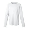 thumbnail image 2 of Girls` V-Notch Shirttail Long-Sleeve Crewneck T-Shirt, 2 of 2