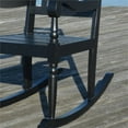 thumbnail image 3 of Carolina Classic Belmont Wooden Slat Rocker in Black, 3 of 3