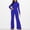Blue2, variant on Women's Wide Leg Jumpsuits Chiffon Sleeveless Cocktail Formal Jumpsuit Pants for Dressy S