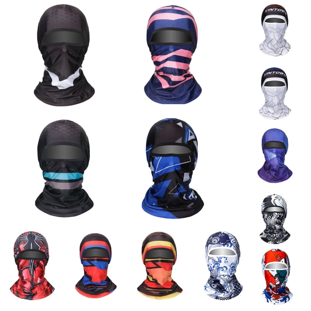 Casco de ciclismo Liner Neck Gaiter Transpirable Sunproof Balaclava Print Elástico