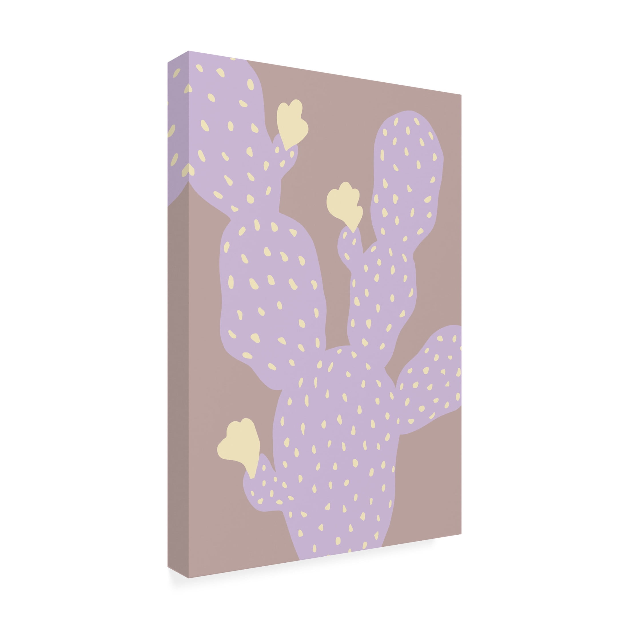 Canvas Wall Art - Pictufy Studio 'Lilac Cactus' Wall Art for Living Room, Bedroom, or Office Décor by Trademark Fine Art - 22 x 32 Inches
