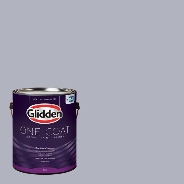 Glistening Gray, Glidden One Coat, Exterior Paint and Primer Walmart