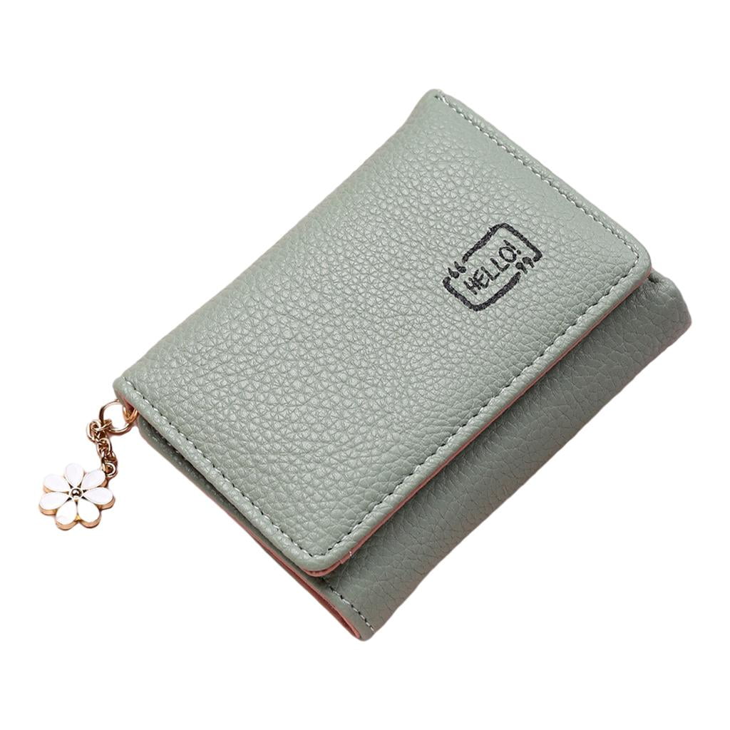  Women Card Holder Money Clip Korean Style Wallet Credit Card  Bag Short Wallet Simple Ladies Thin Coin Purse(Pink) : Clothing, Shoes &  Jewelry