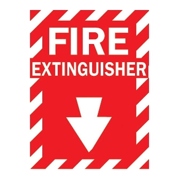 FIRE EXTINGUISHER, Polyester Sticker