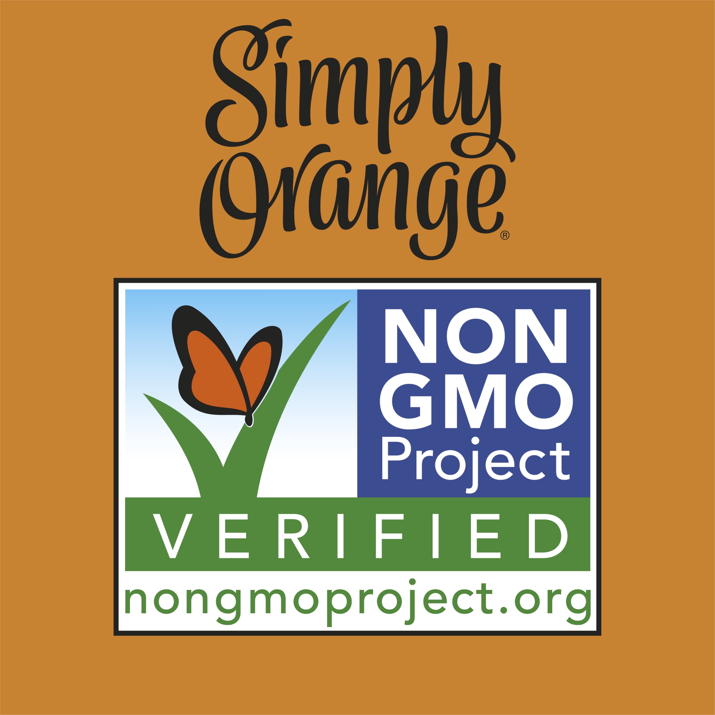 Simply Non GMO No Pulp Orange Fruit Juice, 8 fl oz, 4 Bottles 