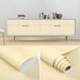 thumbnail image 3 of 1 Roll Solid Color Cloth Pattern Self-Adhesive Wallpaper, Peeling And Pasting Wallpaper, Suitable For Kitchen, Bedroom, Living Room Countertop Furniture, Decoration Wallpaper, Home Decoration, 3 of 5