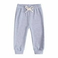 thumbnail image 5 of Honeeladyy Baby Girls Boys Clothes Soild Color Soft Sweatsuits Sweatpants Fall Winter Outfit Set Starting School Gifts for Kids Gray for 9-12Months, 5 of 8