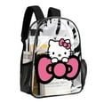 thumbnail image 3 of Hello Kitty Clear Backpack Heavy Duty See Through Bookbag Transparent Bag for Colleges School Work Sport Travel, 3 of 7