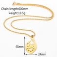 thumbnail image 4 of Flower Guam Pendant Necklaces for Women Men 14k Yellow Gold Guam Jewelry, 4 of 7