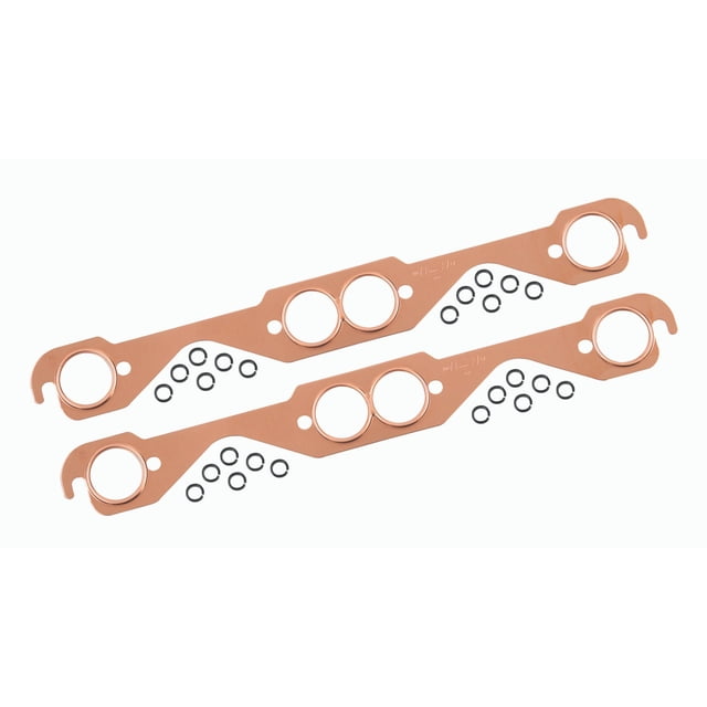 Mr. Gasket Joint d'Échappement 7150MRG Cuivre; Ensemble de 2; Port Rond 1.50 Pouces