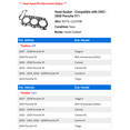 thumbnail image 2 of Head Gasket - Compatible with 2002 - 2008 Porsche 911 2003 2004 2005 2006 2007, 2 of 2