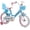 Blue, variant on ACEGER 16 Inch Girls Princess Bike with Basket and Training Wheels for Ages 5-8, Purple