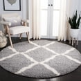 thumbnail image 3 of SAFAVIEH Dallas Logan Geometric Shag Area Rug, Grey/Ivory, 2'3" x 4', 3 of 10