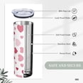 thumbnail image 4 of 20 oz Tumbler Reusable Coffee Travel Mug with Lids and Straws, Leak Proof Coffee Cups Insulated Water Bottles Stainless Steel for Men, Women - Valentines, 4 of 8