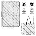 thumbnail image 2 of Colored Grid Geometry Picnic Blanket Waterproof Outdoor Beach Blanket Hand-held Pad Suitable for Travel, Camping, Beach, Family Gatherings, 2 of 8