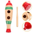 thumbnail image 4 of 1Pc Wood Fish Shaped Guiro Fish Style Guiro Early Education Music Instrument, 4 of 7