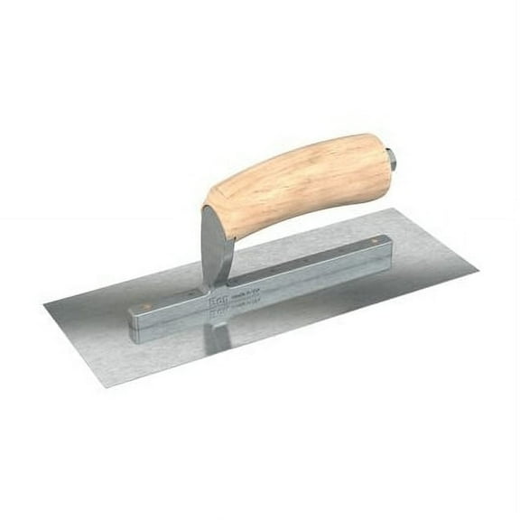 Bon Tool         Razor Stainless Steel Finishing Trowel - Square End - 11" x 4-1/2" with Camel Back Wood Handle