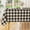 Black and Beige, variant on Rectangle Waterproof Vinyl Table Cloth, Buffalo Flannel Backed Tablecloth, Wipeable Plastic Table Cover for Christmas (60" x 84", Red and Black)