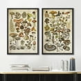 thumbnail image 2 of IDEA4WALL Framed Canvas Print Wall Art Set Mushroom Botanical Fine Art Fungus Molds Yeast Toadstools Pattern Art Farmhouse/Country Wall Decor for Living Room, Bedroom, Office - 16"x24"x2 Black, 2 of 5