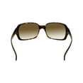 thumbnail image 2 of Ray-Ban Women's Gradient RB4068 RB4068-710/51-60 Brown Rectangle Sunglasses, 2 of 3