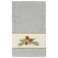 thumbnail image 3 of Linum Home Textiles 3-Pieces Nature Turkish Cotton Embellished Towel Set, 27" x 54", Gray, 3 of 9