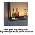 thumbnail image 2 of Estante de Pared Moderno con Estante para Copas Colgante con divisiones, estantes metálicos para licores y portavasos, Estante de Pared para Bar, Expositor de vinos, Soporte para Bar, Sala d, 2 of 4