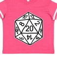 thumbnail image 4 of Inktastic 20 Sided White Dice Boys or Girls Toddler T-Shirt, 4 of 5