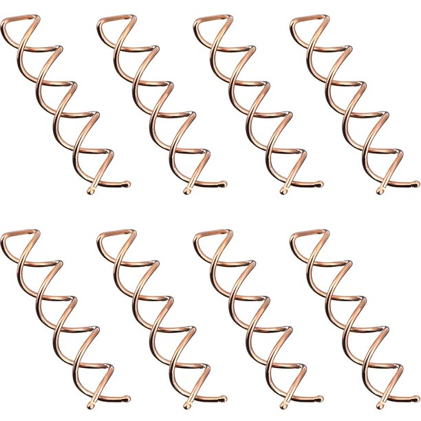 Piezas de horquillas para el cabello en espiral, pasador para el cabello con tornillo, moño nupcial, alfileres giratorios, puntas de bola redondas, diseño de pinza para el cabello en espiral, palillo